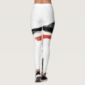 Leggings Oiseaux noirs - Oiseaux venteux (Dos)