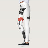 Leggings Oiseaux noirs - Oiseaux venteux (Gauche)