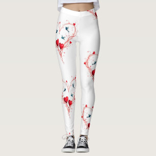 Leggings Oiseaux pour la Saint-Valentin