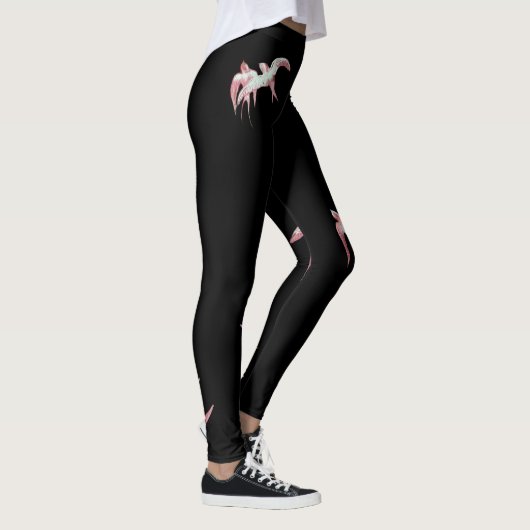LEGGINGS OISEAUX ROSES (Droite)