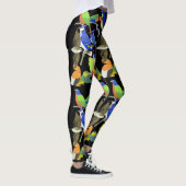 Leggings Oiseaux sauvages tropicaux colorés (Droite)