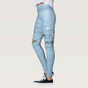 Leggings Oiseaux Sur La Rivière D'Été