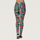 Leggings Oiseaux Tropicaux Aux Couleurs Lumineuses (Dos)