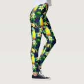 Leggings Oiseaux tropicaux - Perroquets et Hibiscus sur le  (Droite)