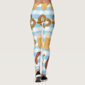Leggings Oktoberfest : bière, bretzel, motif de saucisses (Dos)