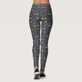 Leggings Oktoberfest Pretzel Beer Festival Motif Bleu (Dos)
