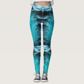 Leggings "Ola Tiburón" Vague de requin bleu (Devant)