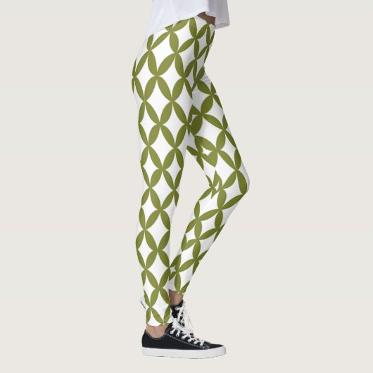 Leggings Olive vert positif et négatif de l'espace (Droite)