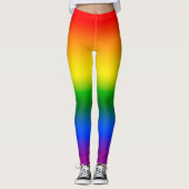Leggings Ombre arc-en-ciel brillant (Devant)