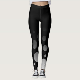 Leggings Ombre avec les cercles et les points noirs et
