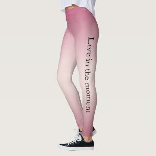 Leggings Ombre blanche rose