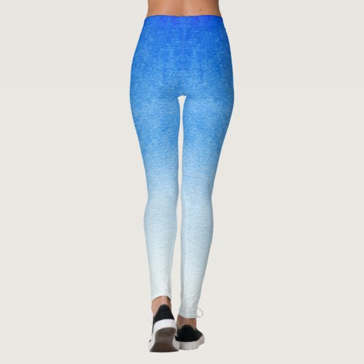 Leggings Ombre Bleu et blanc Plonger dans des teintes oniri (Dos)