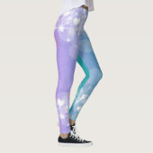 Leggings Ombre Bleu Et Violet Avec Coeurs (Droite)