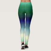 Leggings Ombre bleu vert (Dos)