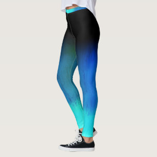 Leggings ombre de bleu fou