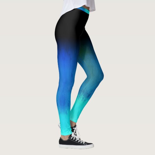 Leggings ombre de bleu fou (Droite)