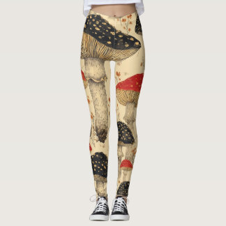 Leggings Ombre de champignons Casquettes à écarlate - Légum
