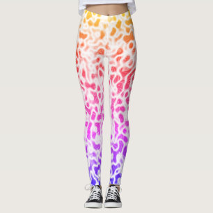 Leggings Ombre de dégradé arc-en-ciel