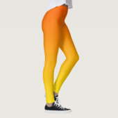 Leggings Ombre de dégradé orange à jaune (Droite)