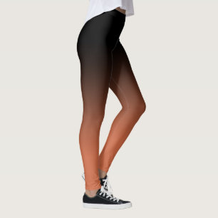 Leggings Ombre en terre cuite noire