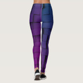 Leggings Ombre foncée géométrique Abstraite (Dos)