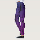 Leggings Ombre foncée géométrique Abstraite (Gauche)