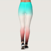 Leggings Ombre gris turquoise (Dos)