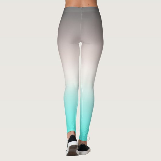 Leggings Ombre gris turquoise (Dos)