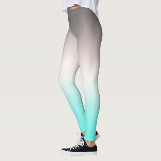 Leggings Ombre gris turquoise (Gauche)