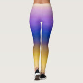 Leggings Ombre jaune violet (Dos)