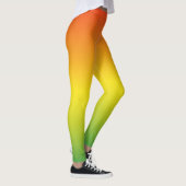 Leggings Ombre moderne orange jaune vert (Droite)