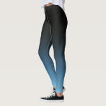 Leggings Ombre noir à bleu Dégradé<br><div class="desc">Légendes dégradées</div>