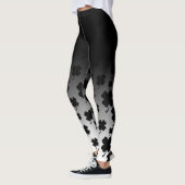 Leggings Ombre noir et noir sur le trèfle de feuille du (Gauche)