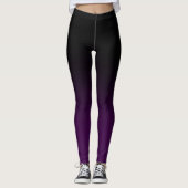 Leggings Ombre noir et pourpre Legginings (Devant)