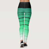 Leggings Ombre Noir Et Vert (Dos)