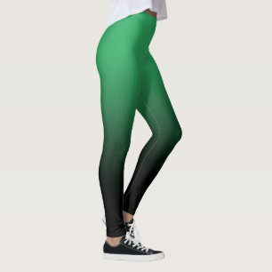 Leggings Ombre Noir Vert