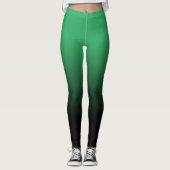 Leggings Ombre Noir Vert (Devant)