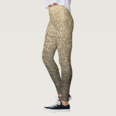 Leggings Ombre Parties scintillant or et noir Sparkles Yoga (Gauche)