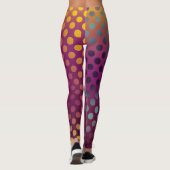 Leggings Ombre Passion Fruit Pois Maroon Jaune Turquoise (Dos)