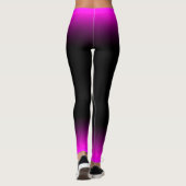 Leggings Ombre pourpre et noir rosâtre lumineux (Dos)