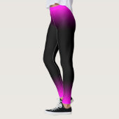 Leggings Ombre pourpre et noir rosâtre lumineux (Gauche)