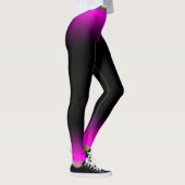 Leggings Ombre pourpre et noir rosâtre lumineux (Droite)