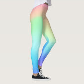 Leggings ombre rainbow gradient holographique vaporwave (Droite)