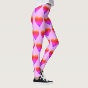 Leggings Ombré Rainbow Hearts Saint Valentin 4Sophie