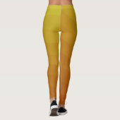 Leggings Ombre rayé jaune de la moutarde de miel (Dos)