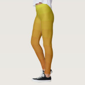 Leggings Ombre rayé jaune de la moutarde de miel (Gauche)
