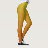 Leggings Ombre rayé jaune de la moutarde de miel (Droite)