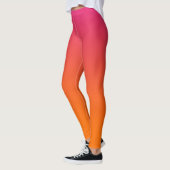 Leggings Ombre rose et orange (Gauche)