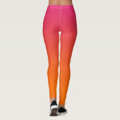 Leggings Ombre rose et orange (Dos)
