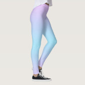 Leggings Ombré rose et turquoise (Droite)